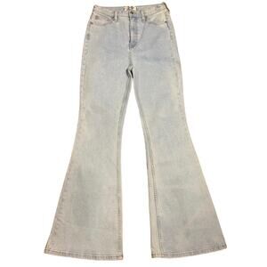We the Free People Crvy Robyn Ultra Hi-Rise Flare Denim Jeans Size 29 Stretch